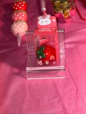 Strawberry Lip Balm Gloss - Red